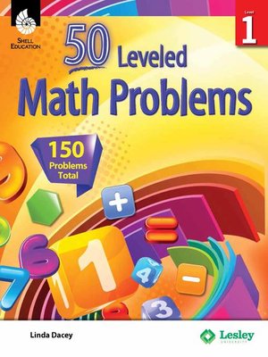 cover image of 50 Leveled Math Problems Level 1